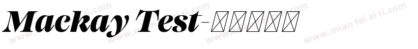 Mackay Test字体转换